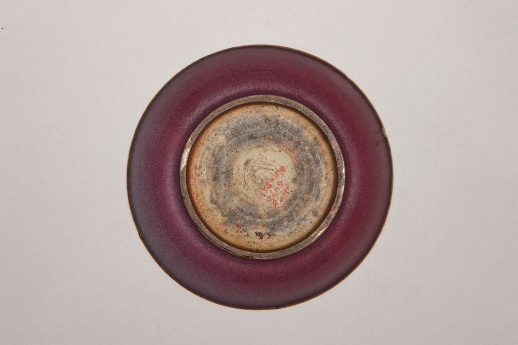 图片[3]-Imitation Jun rose purple glaze plate-China Archive